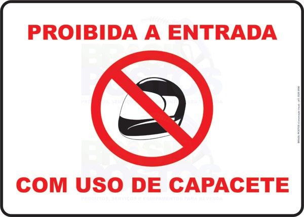 SE ENTRAR DE MOTO NO POSTO, TIRE O CAPACETE