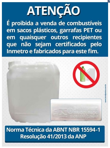 Brasil Postos comercializa Placa Informativa