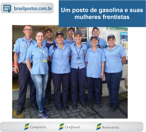 Um posto de gasolina e suas mulheres frentistas