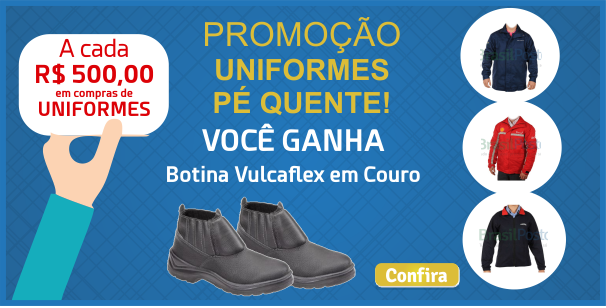 Promoção_uniforme_botina_vulcaflex.