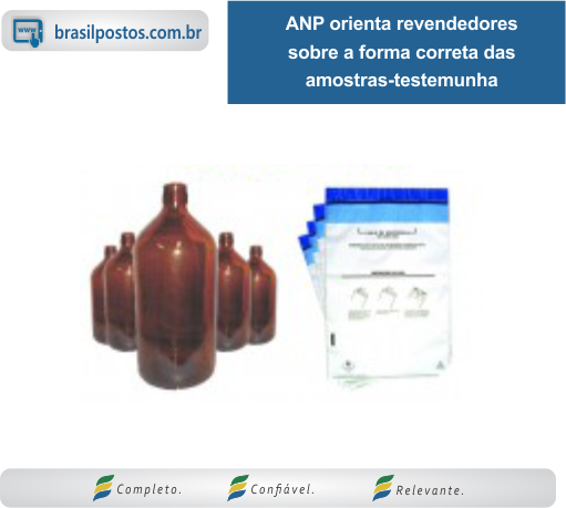 ANP orienta revendedores sobre a forma correta das amostras-testemunha