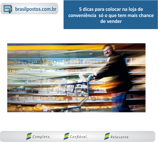 Coloque na Loja de Conveniência somente o que vende