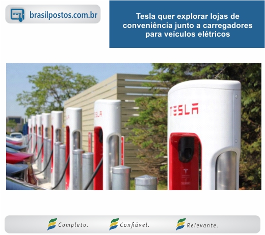 Tesla quer explorar lojas de conveniência junto a carregadores para veículos elétricos