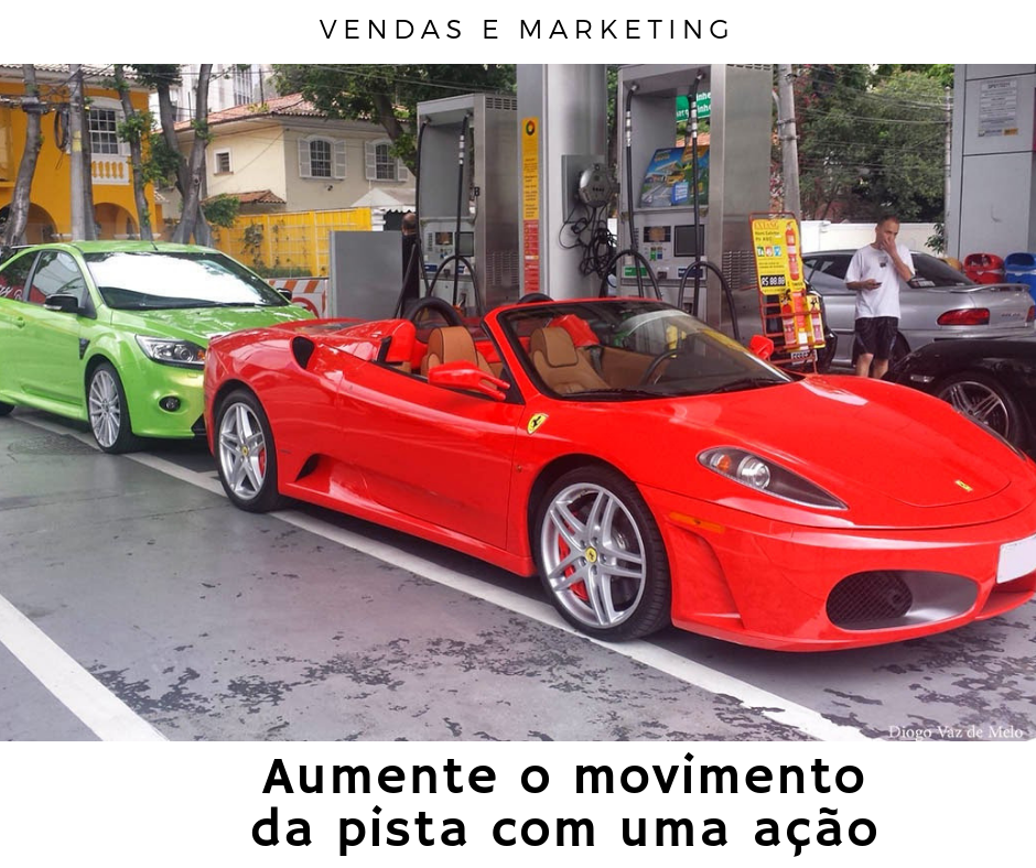 Aumente o movimento da pista com uma ação