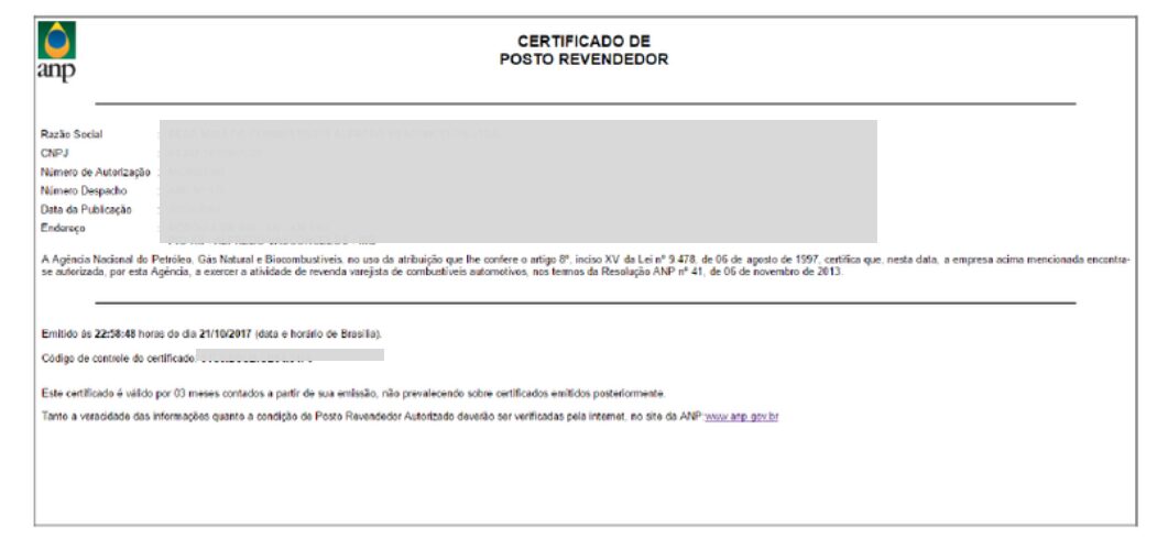O que é Certificado de Posto Revendedor da ANP? Saiba como emitir