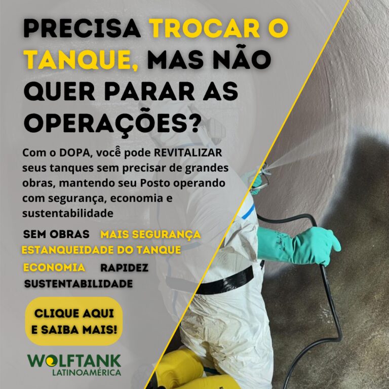 CETESB confirma autorização para revestimento interno de tanques de combustíveis — tecnologia passa a ser considerada como tanque novo no licenciamento ambiental
