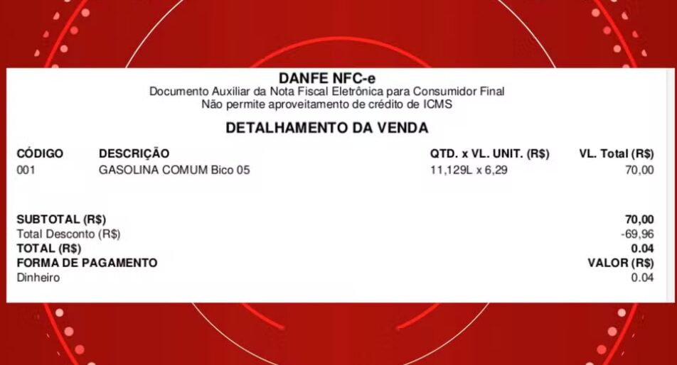 Funcionário Desvia R$ 338 Mil De Posto De Combustíveis Cadastrando Falsos Descontos Em Notas Fiscais E Ficando Com Dinheiro, No Paraná Funcionário desvia R$ 338 mil de posto de combustíveis cadastrando falsos descontos em notas fiscais e ficando com dinheiro, no Paraná