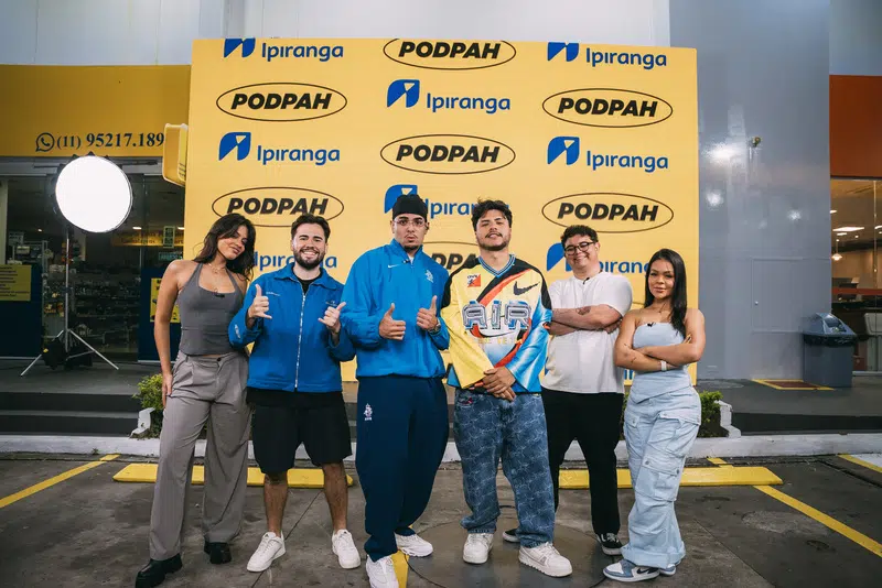 Ipiranga e Podpah lançam primeiro game show gravado em um posto de combustível no Brasil