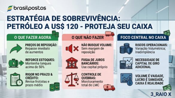 ⚠️ URGENTE: O "Efeito Tesoura" no seu Posto – O que fazer com o Petróleo a US$ 120?