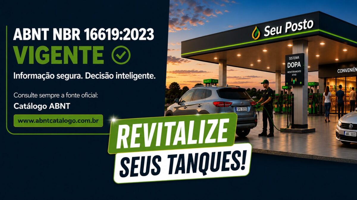 ABNT NBR 16619:2023 vigente: revitalize os tanques do seu posto sem parar a operação