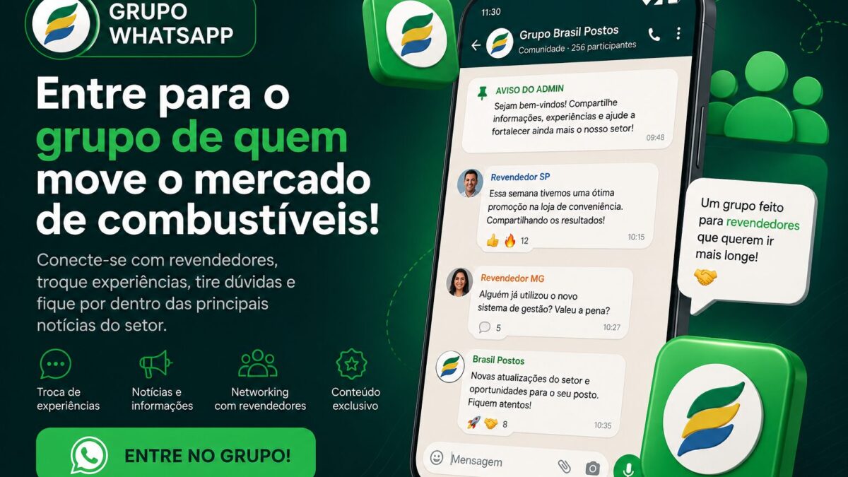 Grupo de Whatsapp Brasil Postos – No mercado de combustíveis, quem decide sozinho decide pior