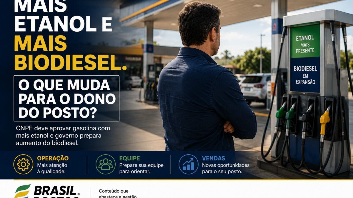 Etanol na gasolina e mais biodiesel no diesel: o que muda para os postos de combustíveis?