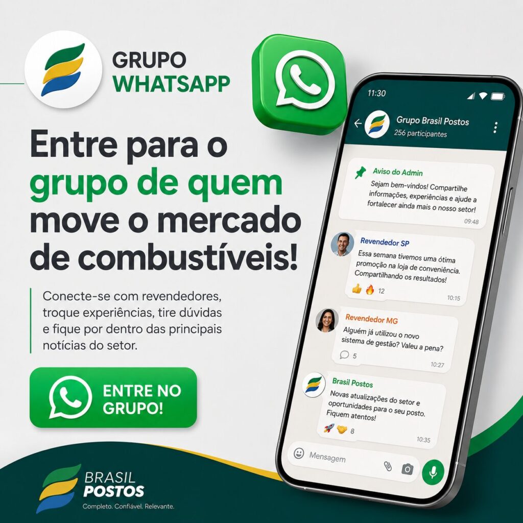 Grupo de Whatsapp Brasil Postos - No mercado de combustíveis, quem decide sozinho decide pior