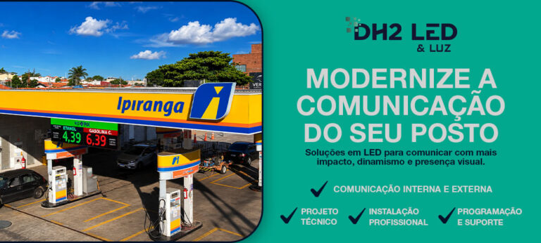 Postos modernizam a comunicação para chamar atenção em poucos segundos