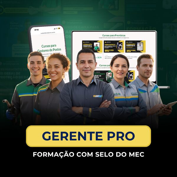 Certificação Gerente PRO com selo do MEC