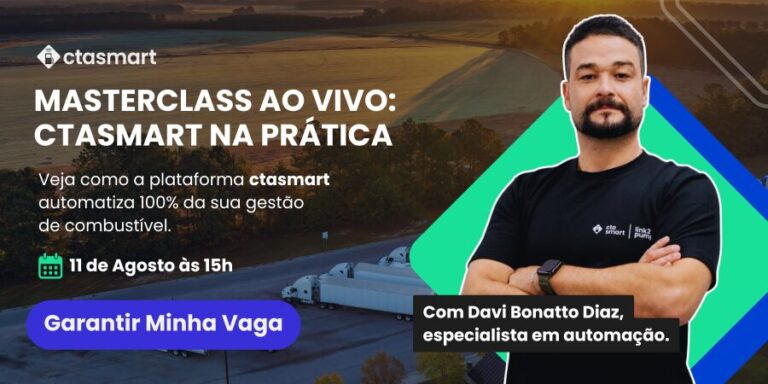 Masterclass gratuita da ctasmart mostra a gestão de combustível 100% automatizada