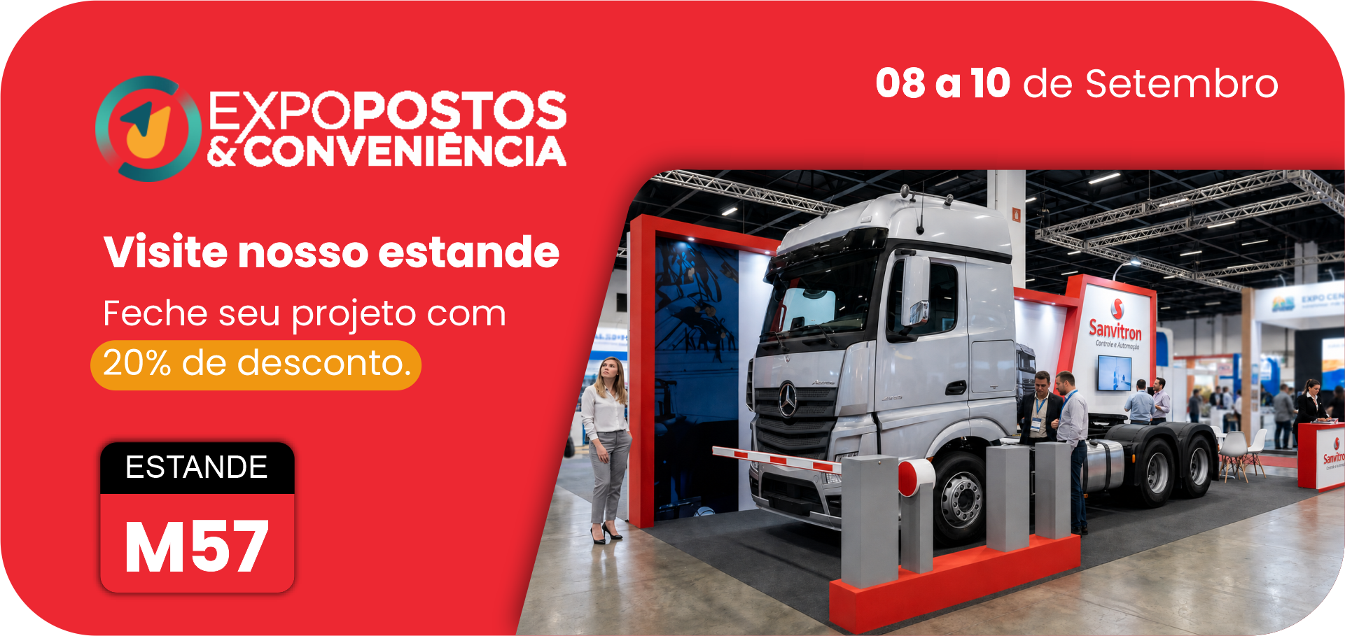 Sanvitron - controle e automação de pátio para postos de rodovia na ExpoPostos 2026