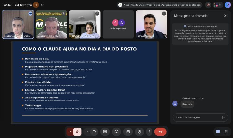 Brasil Postos inicia curso online Gestor de Posto com IA com foco em aplicação prática na revenda