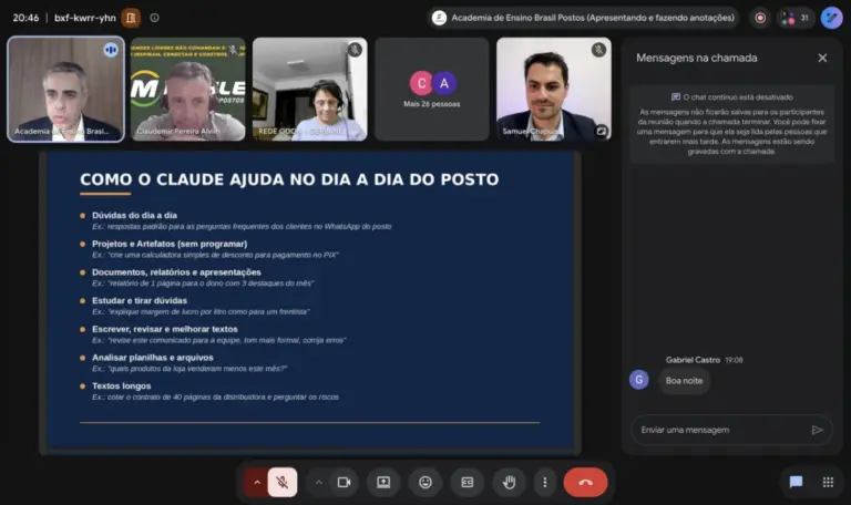 Brasil Postos inicia curso online Gestor de Posto com IA com foco em aplicação prática na revenda