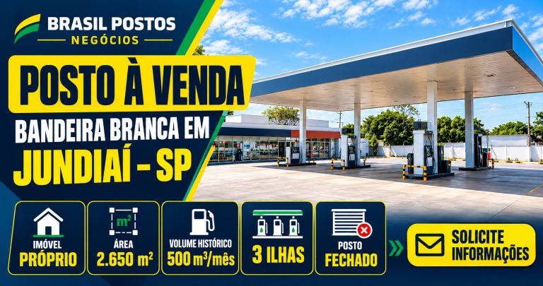 Posto à venda em Jundiaí com propriedade e 3 ilhas